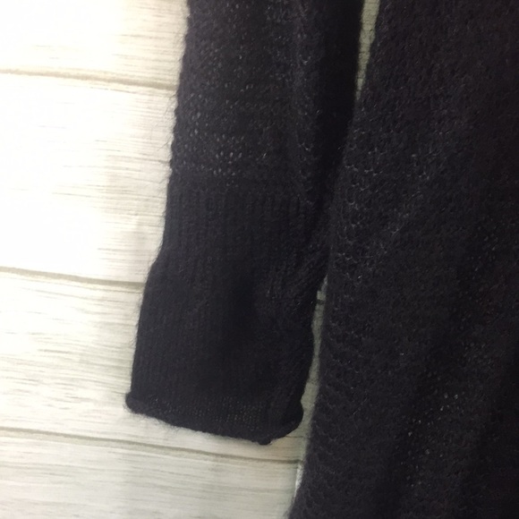 Eileen Fisher black mohair duster cardigan PM - Picture 8 of 13